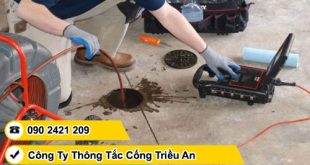 Thông tắc cống phường Bình Tân