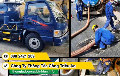 Thông tắc cống phường Bình Tân